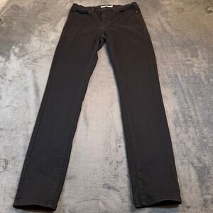 Levi Slimming Skinny Jeans Womens 29 Black Stretch Denim